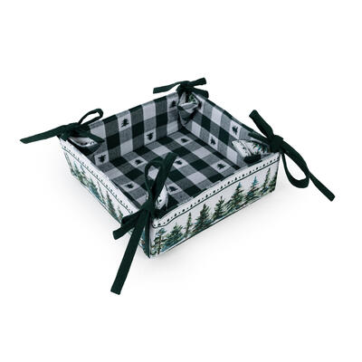 CESTINO PORTA PANE WINTER FOREST Tellini S.r.l. Ingrosso Abbigliamento